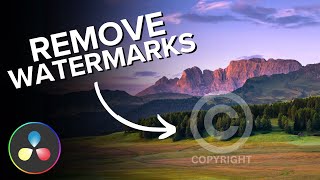 How to Remove Watermark From Video in DaVinci Resolve 18 [upl. by Lourdes]