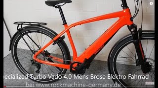 Specialized Turbo Vado 40 Mens Brose Intube 504WH Shimano XT Shadow Elektro Fahrrad 2019 [upl. by Cone]