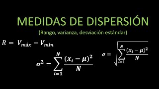 Medidas de dispersión [upl. by Ardnassak]