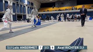 5th International Tournament Locarno  SMU20 L16 Loïc Ansermet VS Axel Richter [upl. by Evy928]