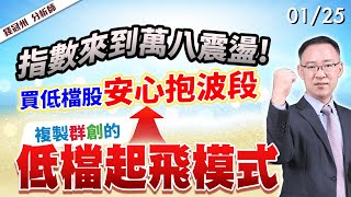 20240125 指數來到萬八震盪 買低檔股安心抱波段，複製群創的低檔起飛模式 錢冠州分析師 [upl. by Dina]