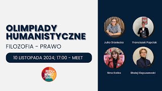 WEBINAR Olimpiady Filozoficzna  Olimpiada Wiedzy o Prawie  RUCH NOWEJ SZKOŁY [upl. by Atteve]