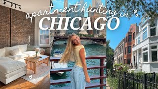 APARTMENT HUNTING IN CHICAGO  touring 5 apartments with rent prices [upl. by Tiler]