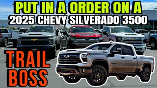 I Put In A Order On A 2025 Chevy Silverado 3500 Trail Boss Here Is All The Updates [upl. by Gabbert34]