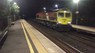 66508 working 4M30 Grangemouth Flt to Daventry Int Rft Recep Fl class66 freighttrain freightliner [upl. by Ameluz]