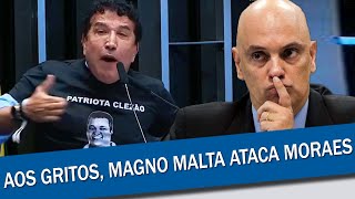 MAGNO MALTA PERDE A LINHA E CULPA MORAES E A ESQUERDA PELA MORTE DE BOLSONARISTA PRESO EM 81 [upl. by Vihs]