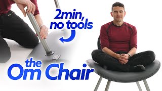 Om Chair Assembly amp Unboxing 2mins to the Worlds Best Meditation Seat [upl. by Vaden978]