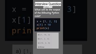 Python Coding Interview Question  11  Python Problem  Python MCQ  The PyPlay pythonchallenge [upl. by Nnaillij713]