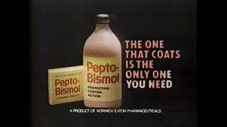 1984 PeptoBismol quotThe Tuesday Night Bowling Leaguequot TV Commercial [upl. by Poyssick351]