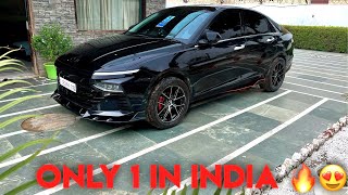 New Verna 2023 Modified 🔥  Alloys Wheels  Body Kit  Black devil 😈 [upl. by Foulk]