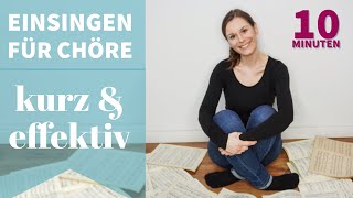 Einsingen für Chöre  kurz und effektiv  singDude [upl. by Yug]