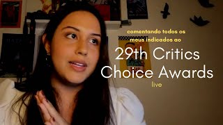 MEUS INDICADOS AO CRITICS CHOICE AWARDS [upl. by Amilas]