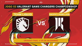 Shopify Rebellion x Team Liquid Mapa 3 Breeze  VALORANT Game Changers Championship 2023 [upl. by Ennaeirb735]