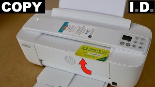 HP DeskJet 3700 Series  Copy ID card [upl. by Anihc]