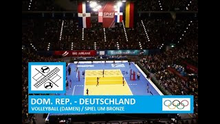 🥉 Dom Republik  Deutschland  VOLLEYBALL  Damen Spiel um Bronze  OLYMPIA 2024 [upl. by Eniliuqcaj]