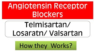 Angiotensin Receptor Blockers ARBs  Telmisartan Valsartan Losartan Mode of Action [upl. by Homerus]