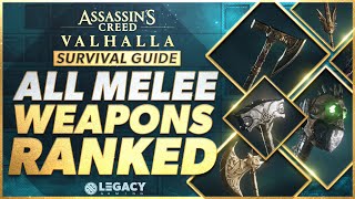 Every Melee Weapon Ranked  Assassins Creed Valhalla Survival Guide [upl. by Dlareme]