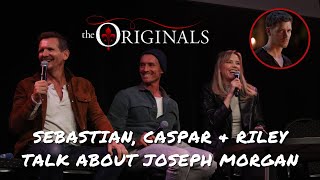 Riley Voelkel Sebastian Roché amp Caspar Zafer talk about Joseph Morgan and The Originals [upl. by Solegnave771]