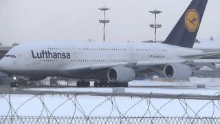 Первый взлет Lufthansa A380 Внуково part2 Bye Bye ATC Takeoff UUWW [upl. by Charlena948]