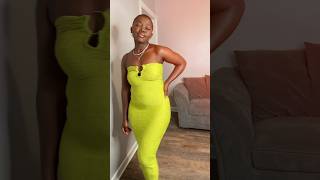 Bright colour on dark skin just eats song prettylittlethings fashion shortgirl shorthair viral [upl. by Yatnoed]