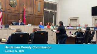 Hardeman County Commission Meeting October 22 2024 Part One [upl. by Siva]