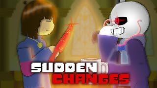 Sans Vs Frisk  Sudden Changes Undertale Animation Stick Nodes [upl. by Ettezzus]