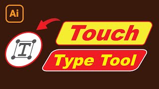 Touch Type Tool in adobe illustrator basic [upl. by Aidiruy]