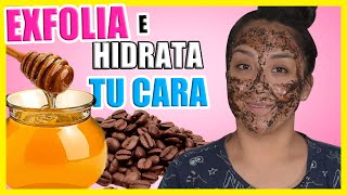 MASCARILLA de CAFÉ y MIEL para EXFOLIAR e HIDRATAR  Mascarillas Naturales  Nadia Elias [upl. by Ecirpac325]