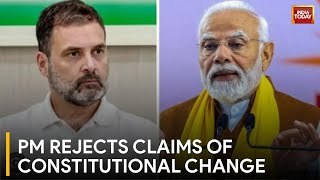 BJP Vs Congress PM Modi Denies Constitutional Change Claims  Lok Sabha Election 2024 [upl. by Guod608]