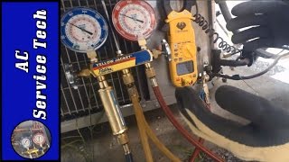 Charging Refrigerant Step by Step Connecting Gauges Checking the R410A Charge How to Disconnect [upl. by Kelli21]