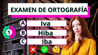 Examen de Ortografía✅ ¿Podrás responder las 38 preguntas🤔 ortografía testdeculturageneral quiz [upl. by Latty]