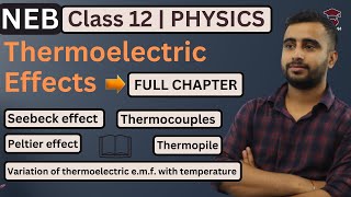 Thermoelectric Effects  Seebeck Effect Peltier Effect  Class 12 Physics Chapter 15  NEB [upl. by Atinele231]