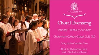 Choral Evensong Chamber Choir Thursday 1 February 2024 6pm [upl. by Talich84]