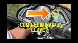 ¿Como eliminar la llave del tablero Pulsar NS200 [upl. by Ruhtua]