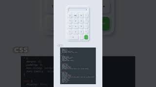 Neumorphic Calculator using HTML CSS and JavaScript html css javascript coding webdesign [upl. by Cantone808]