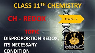 Disproportionate Redox  Necessary condition for disproportionate RedoxClass 11th CBSE board level [upl. by Kristyn199]