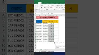 Calcular Porcentaje en Microsoft Excel Facil microsoftexcel excelavanzado [upl. by Ecnal]