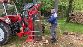 Holzspalten mit Krpan CV 22 pro Splitter und Lindner 1450 [upl. by Seleta644]