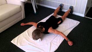 Prone Scapular Retraction Exercise [upl. by Naitsabas132]