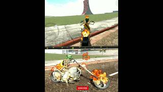 Skeleton Drive Ghost Rider Bike 🦴 Indian Bikes Driving 3d shortsfeed shorts [upl. by Sharai420]