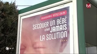 Syndrome du bébé secoué Campagne de sensibilisation Tours [upl. by Asek]