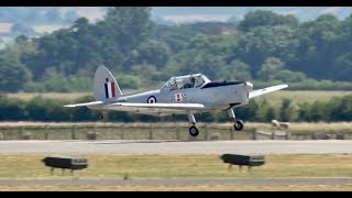 De Havilland DHC1 Chipmunk Mk22 arrival at RNAS Yeovilton Air Day 2018 [upl. by Miun]