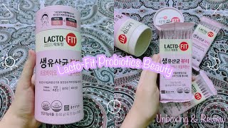 LactoFit Probiotics Beauty  Unboxing and Review [upl. by Dnalyr127]