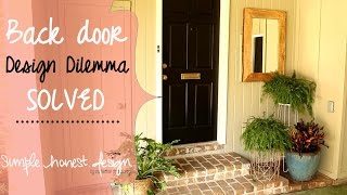 How to design a back door entrance  SimpleHonestDesign [upl. by Naitsihc]