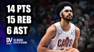 Jarrett Allen vs Bucks 14 pts 15 reb 6 ast  Nov 04 2024  Regular Season [upl. by Ahsilak416]