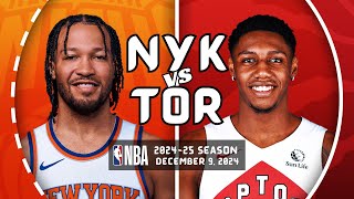 KNICKS at RAPTORS  FULL GAME HIGHLIGHTS  December 9 2024  202425 Season [upl. by Pillow]