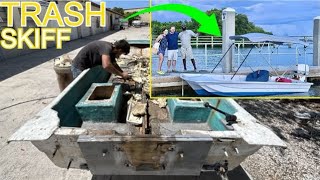 From Trash To Treasure Skiff Boat DIY Build [upl. by Britt]