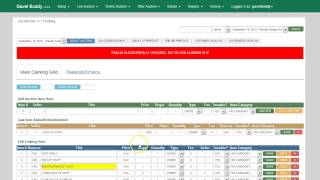 Gavel Buddy Auction Software  Clerking an Auction [upl. by Nelli]