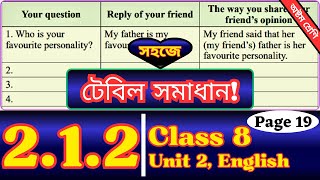 Class 8 English 212 Page 19  Answer  The Bizhu Festival  Class Eight Chapter 2 Lesson 212 [upl. by Asiluj]