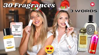 30 FRAGRANCES 3 WORDS Rapid Fire Perfume Opinions with Revesdefragrance [upl. by Akcira262]